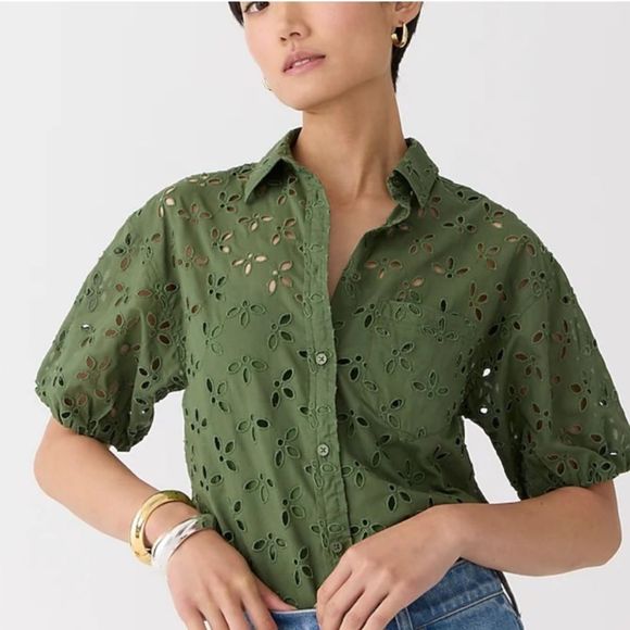 J. Crew Spring garden top in eyelet - Picture 2 of 5